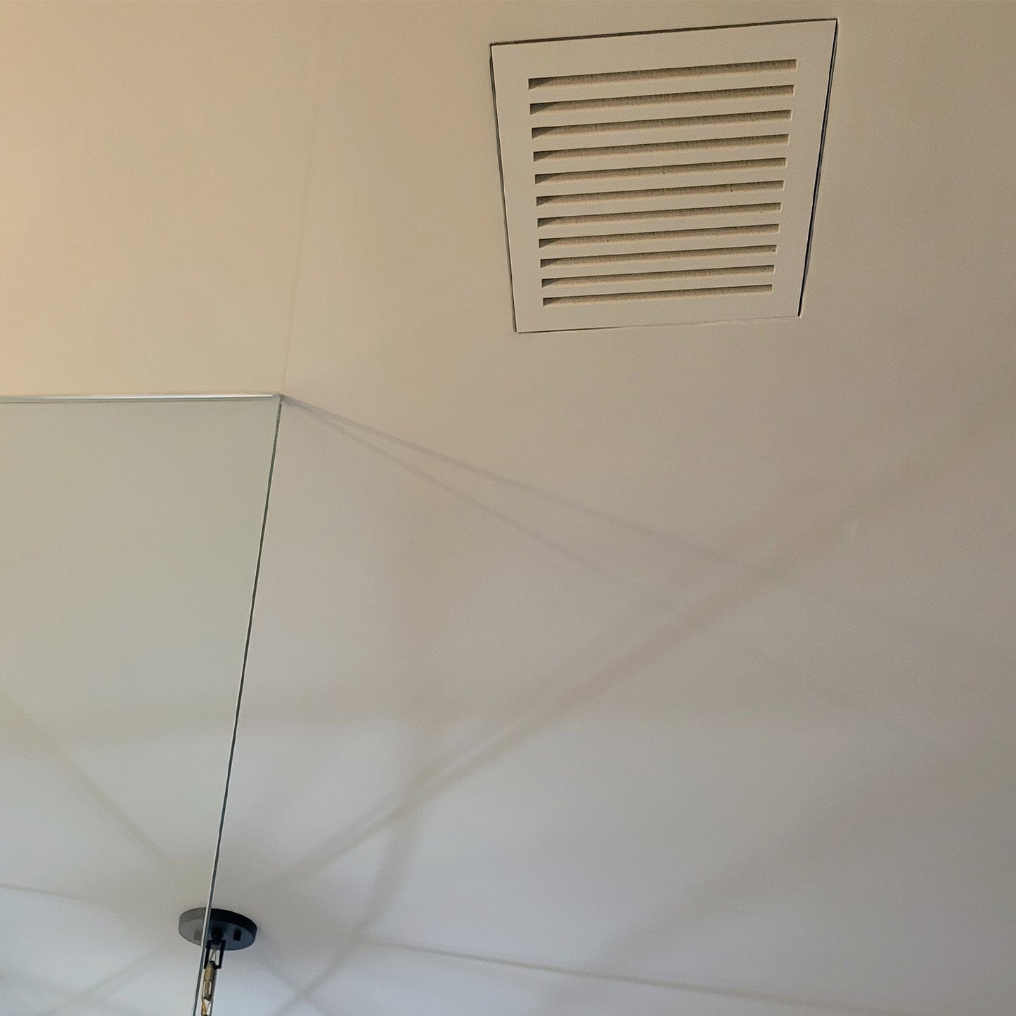 ENVISIVENT (CB5022) – MAGNETIC MUD-IN FLUSH MOUNTED BATHROOM EXHAUST FAN COVER, FOR 12” X 12” DRYWALL OPENING
